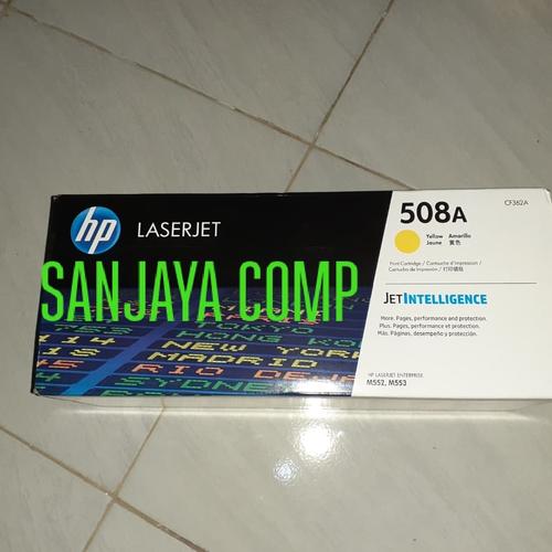 Jual Toner hp 508A yellow CF362A for printer M552 M553 Original - Jakarta  Selatan - Sanjaya Comp | Tokopedia