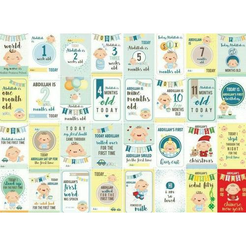 Jual Baby Milestone Card Kartu Bayi Selfie Baby Boy Pakai Nama Anak Jakarta Barat Sintiya Rianti Tokopedia