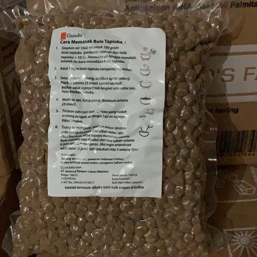Foto Produk Bola Tapioka / Boba / Bobba / Pearl Bubble Gundu 1 KG dari Dua Kencana