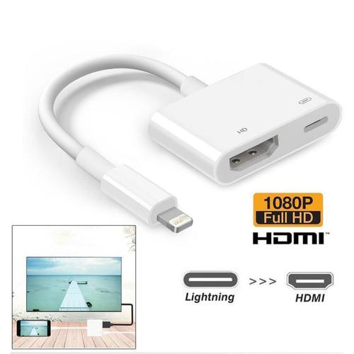 Foto Produk Kabel Converter Lightning to HDMI Full HD 1080P Untuk Iphone Ipad ipod - Putih dari Majek Ilak Tech Store