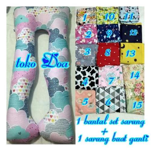 Foto Produk Bantal Hamil Set Sarung Bonus 1 Sarung Lagi dari Erny-Shop