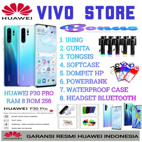 Foto Produk HUAWEI P30 PRO RAM 8/256 GARANSI RESMI HUAWEI INDONESIA - demo tanpa dus dari VIVO ST0RE