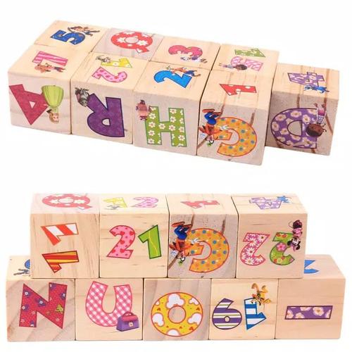 Foto Produk Mainan Edukasi Anak PUZZLE CUBE/KUBUS 6 bagian/Block ALFABET dari lovely kayy
