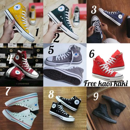 Foto Produk Converse Grade Ori size 36 - 44 sepatu cowo cewe import sneakers biru - Satu, 37 dari eno ajjh