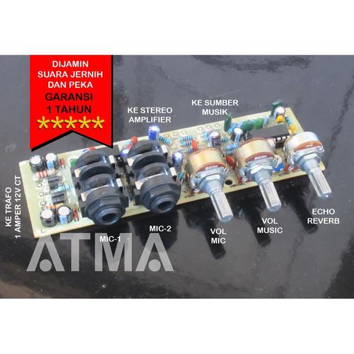 Jual Kit Preamp Mic Karaoke Echo Reverb Auxin Peka Jernih Kota
