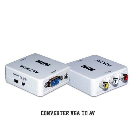 Jual miniBox Vga to AV RCA - Jakarta 