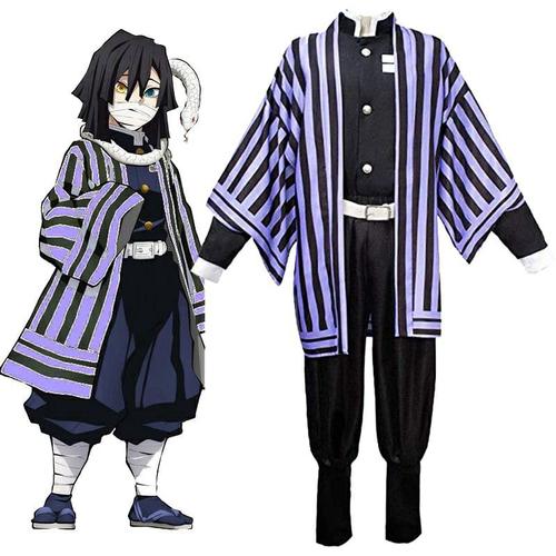 no Yaiba Iguro Obanai Cosplay Costume 