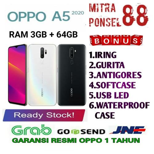 Foto Produk OPPO A5 RAM 3/64 GARANSI RESMI OPPO 1 TAHUN - Putih dari Mitra Ponsel 88