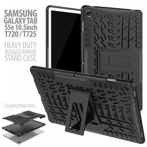 Foto Produk Samsung Galaxy Tab S5e - Rugged Armor Back Hard Case Cover Stand dari a&h original