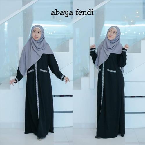 Foto Produk Abaya Gamis Arab Hitam Ria ricis Busui Fendy dari GrosirAbaya
