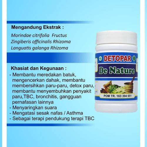 Foto Produk Detopar De Nature Obat Paru-Paru Herbal dari De Nature Official Store