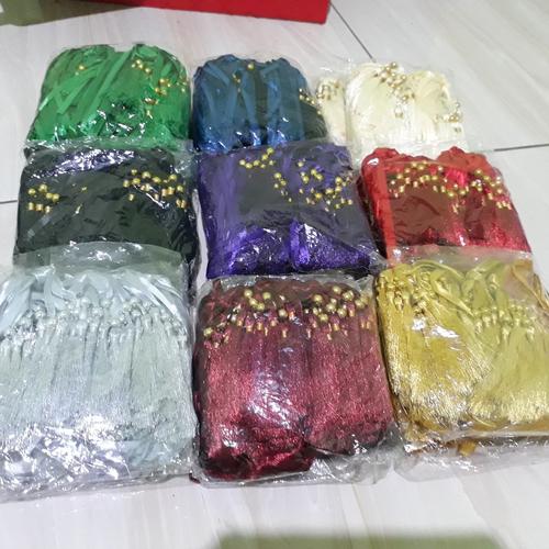 Jual Pita Rumbai warna warni pembatas buku - Merah, Bahan Saten - Kab