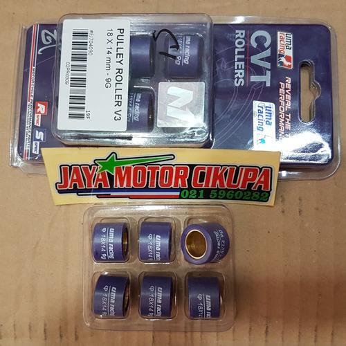 Foto Produk Uma Racing Pulley Roller V3 Honda Vario 110, Beat Fi, Scoopy Fi - 10gram dari Jaya Motor Cikupa
