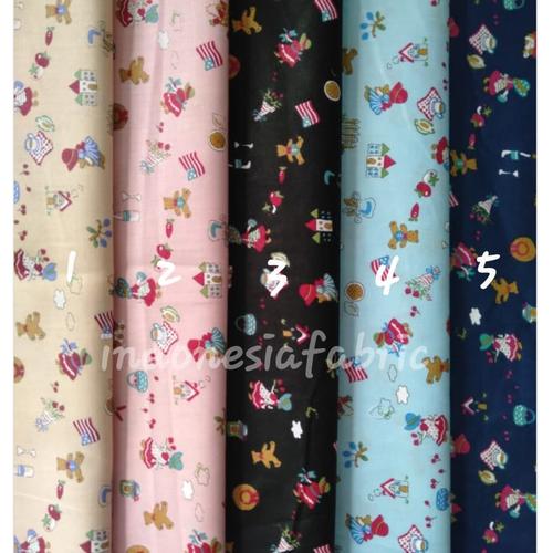 Foto Produk Kain Bahan Katun Jepang Japan Tokai Gamis Tunik Seragam motif KJ222 dari Toko Kain Grosir