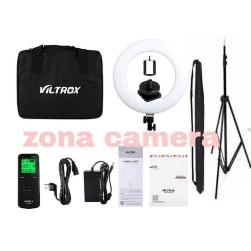 Foto Produk Ring Light LED Viltrox VL-600T + Stand Ringlight VL 600T 600 Ringlite dari zona camera