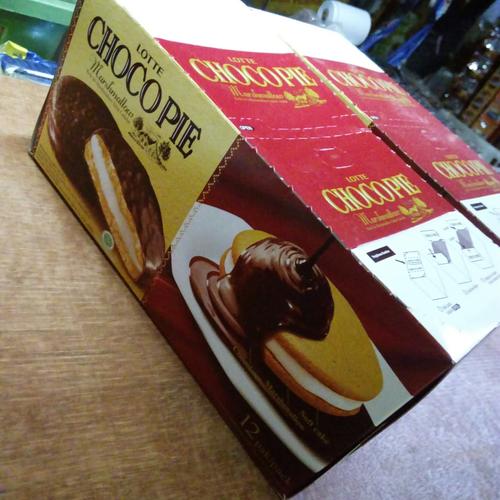 Gambar chocopie lotte 1pak 12pcs dari snack & kembang gula undefined Tokopedia