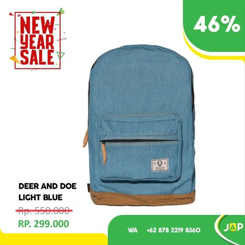 light blue rucksack