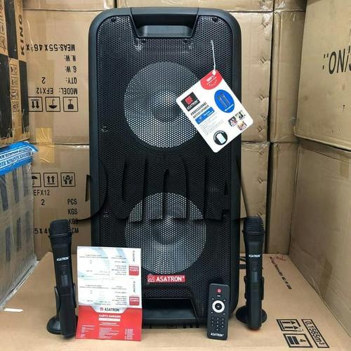 Foto Produk Speaker Portable Meeting Wireless Asatron HT 8872 UKM Bluetooth 2x 10 dari New Dunia Elektronik