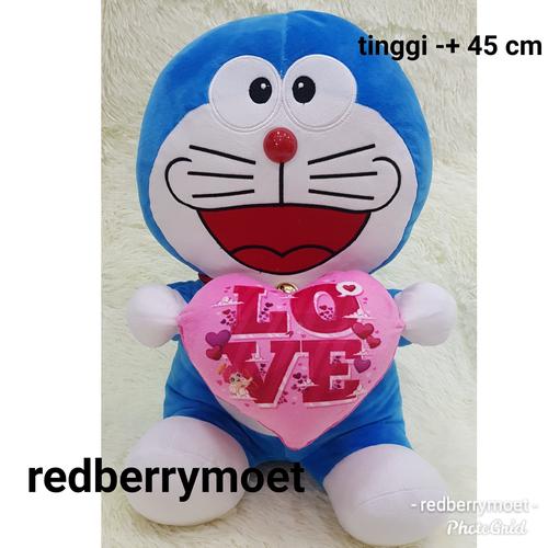 Foto Produk boneka doraemon love besar dari redberrymoet