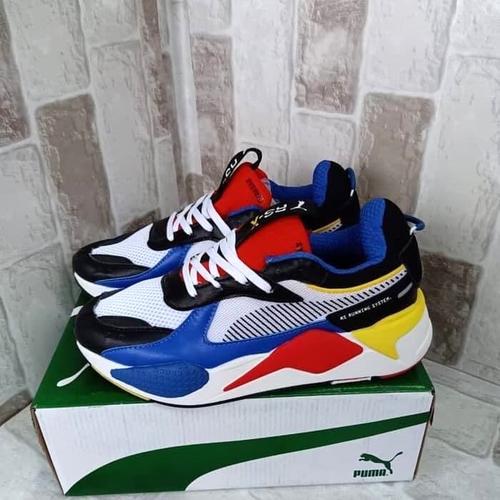 puma rs black and blue