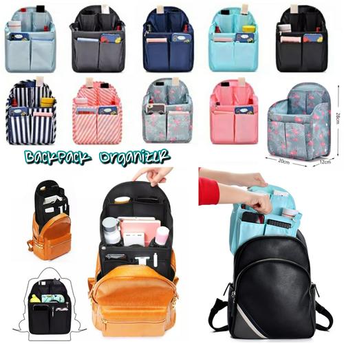 Gambar BackPack Organizer / Dual in Bag for Backpack/ Daleman Tas Ransel - Navy dari Travelycious Jakarta Utara Tokopedia