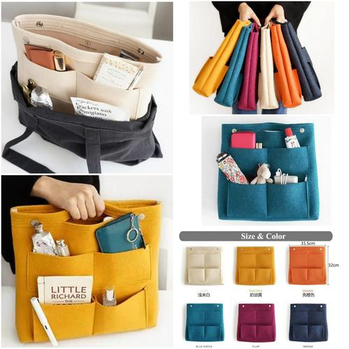 Foto Produk Dual in Bag (Large) / Bag Organizer / Daleman Tas / Tas Serbaguna - Orange dari Travelycious