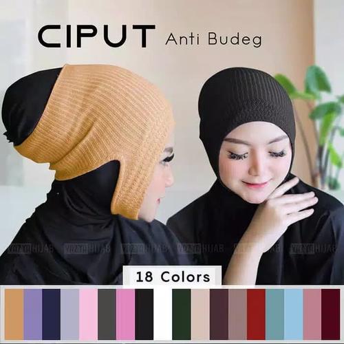 Foto Produk Ciput inner daleman Jilbab Rajut bandana anti budeg polos hijab iner dari Tokokosmetik surabaya