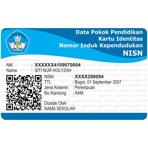 Jual Kartu Nisn Kab Bogor Widodo Tokopedia