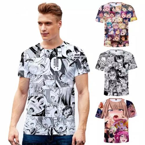 Jual Kaos T-shirt Pria Anime Ahegao 
