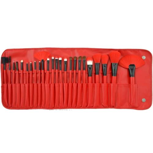Foto Produk DOMPET MERAH MAKE UP Best Quality BRUSH SET RED FOR YOU isi 24 make dari darilynn