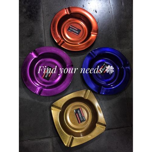 Jual Asbak Rokok Ash Tray Kotak Segi dan bulat Stainless steel warna ...