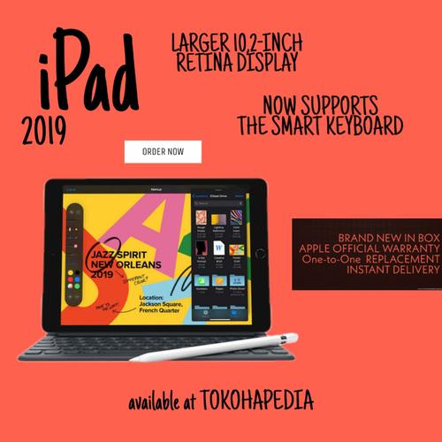 Foto Produk New Apple iPad 7 2019 10.2" WiFI 32GB - SPACE GRAY dari tokohapedia