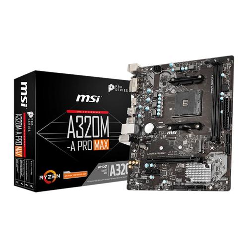 Jual MSI A320MA PRO MAX AMD A320 AM4 DDR4 Micro ATX Motherboard