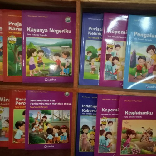 Gambar buku siswa tematik k13 kelas 1 sampe 6 semester 1 dan 2 penerbt quadra dari wahanaagung book Kab. Bogor Tokopedia