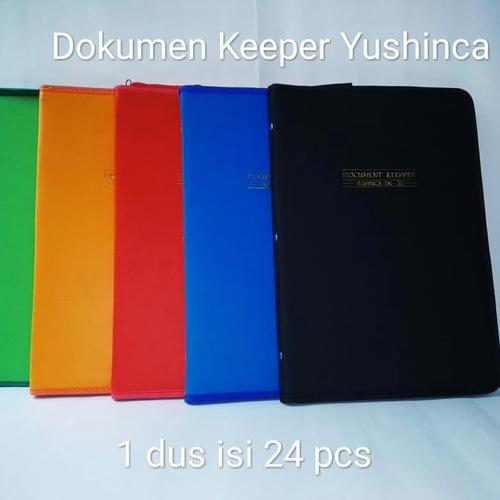 Foto Produk Map Dokumen Keeper Resleting Yushinca DK 60 Lbr - Hitam dari Pembina Stationery