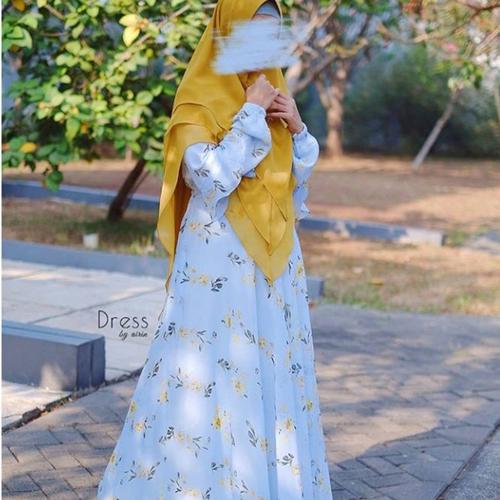 Foto Produk Amiirah dress (Maya) by Dress by Airin - Biru Muda, M dari FWS sale