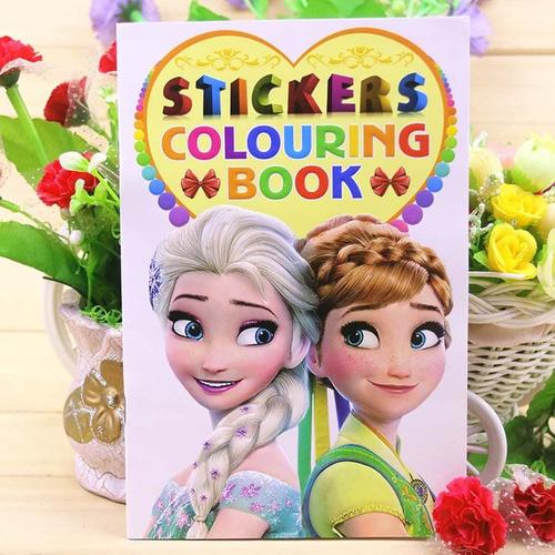 Foto Produk COLOURING BOOK GOODY BAG ULang TAHun buku mewarnai frozen mickey cars - Princess dari Baby Angeline Shop