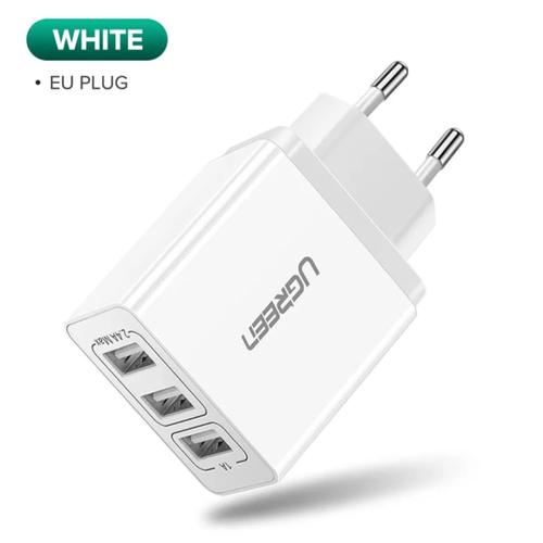 Foto Produk Charger UGREEN 3 Ports 2.4A - Putih dari U.SHOP