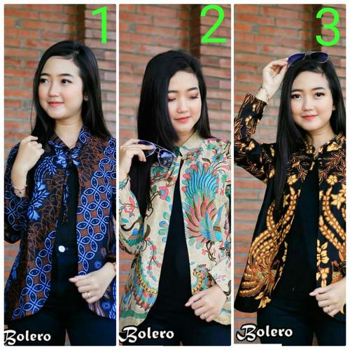 Foto Produk Baju batik wanita blouse bolero dari SANTY-COLLECTION