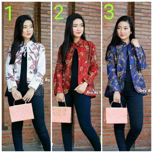 Foto Produk Baju batik wanita blouse bolero modern dari SANTY-COLLECTION