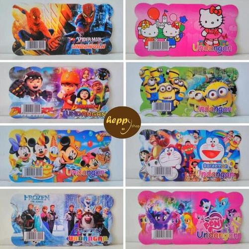 Foto Produk Undangan Ulang Tahun, Undangan Ultah, Kartu Undangan Anak Termurah dari Toko wagner