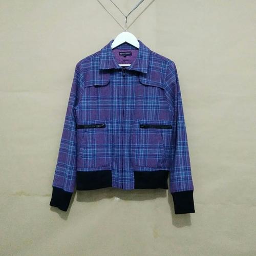 plaid blue jacket