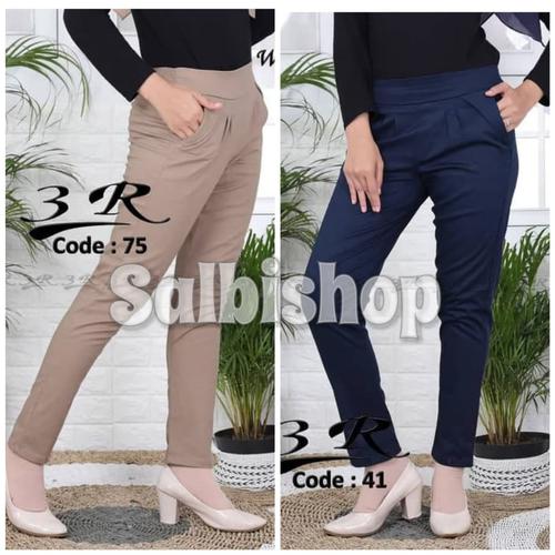 Foto Produk Celana chino 3R celana kerja wanita pinggang karet - STD fit to L dari salbishop