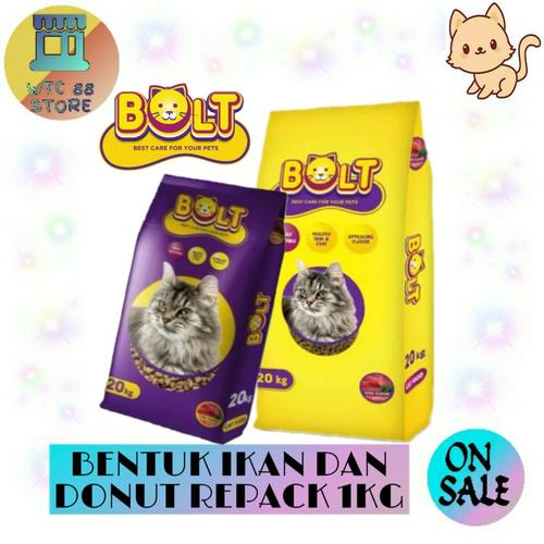 Foto Produk MAKANAN KUCING BOLT REPACK 1KG PROMO - BOLT IKAN dari WTC88 store