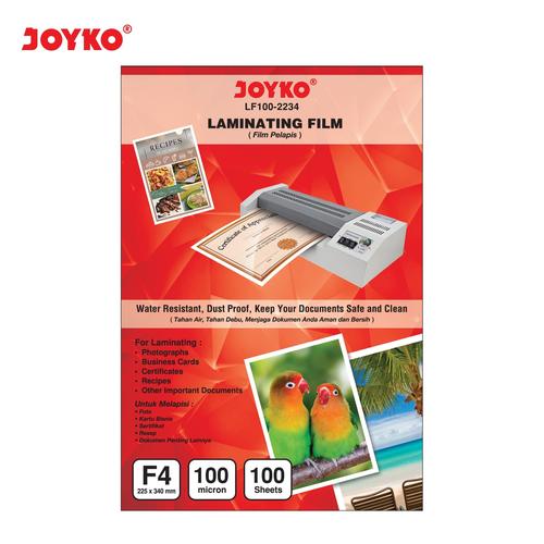 Jual Laminating Film / Plastik Laminating Joyko LF1002234 (F4