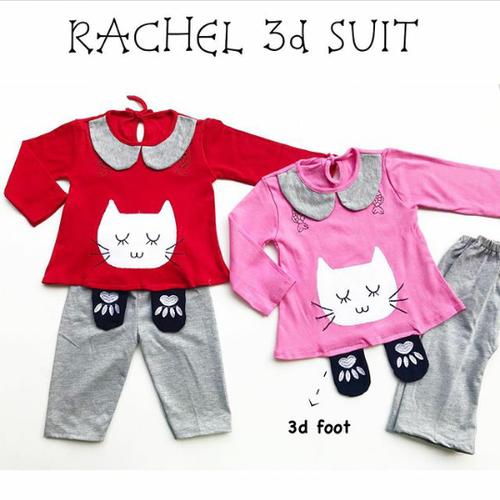 Foto Produk baju fashion setelan kaos celana panjang cat anak bayi perempuan dari The Fairy Babyshop