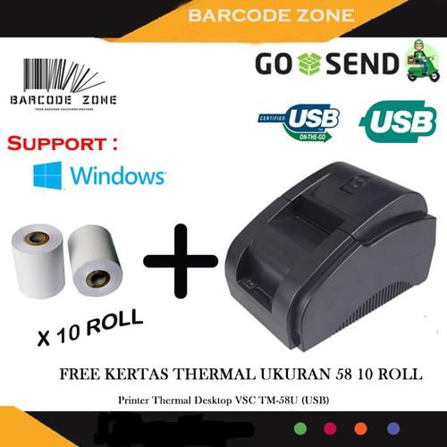 printer thermal 58