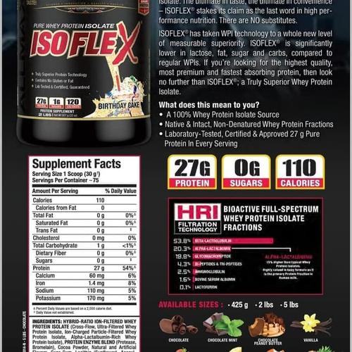 Gambar ALLMAX ISOFLEX ISO FLEX 2 LBS 2LBS 2LB 2 LB WHEY PROTEIN ISOLATE dari AW Anabolic undefined Tokopedia