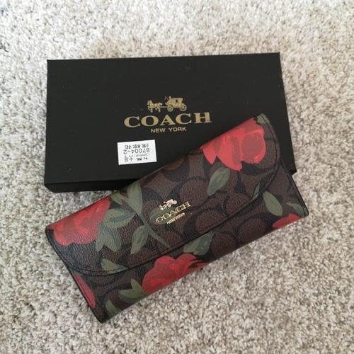 Foto Produk Coach flap wallet / coach bloom flower wallet / dompet lipat coach / d dari konveksitasjkt