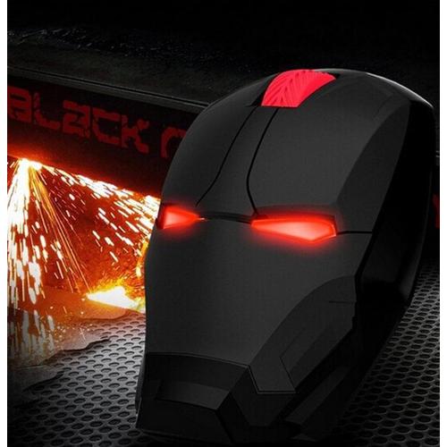 Foto Produk Mouse Wirelesss - Taffware Mouse Wireless Optical Iron Man 2.4Ghz dari Pakuan Strike